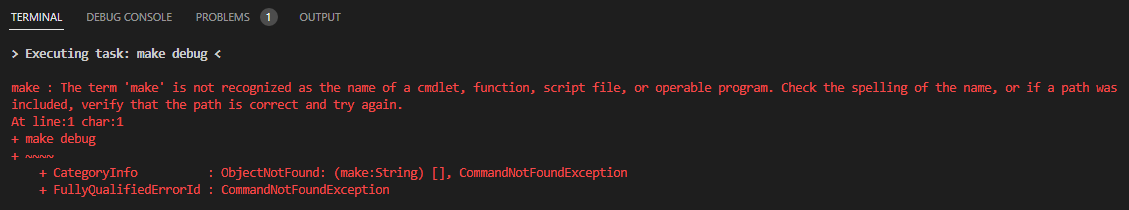 Make Not Found error