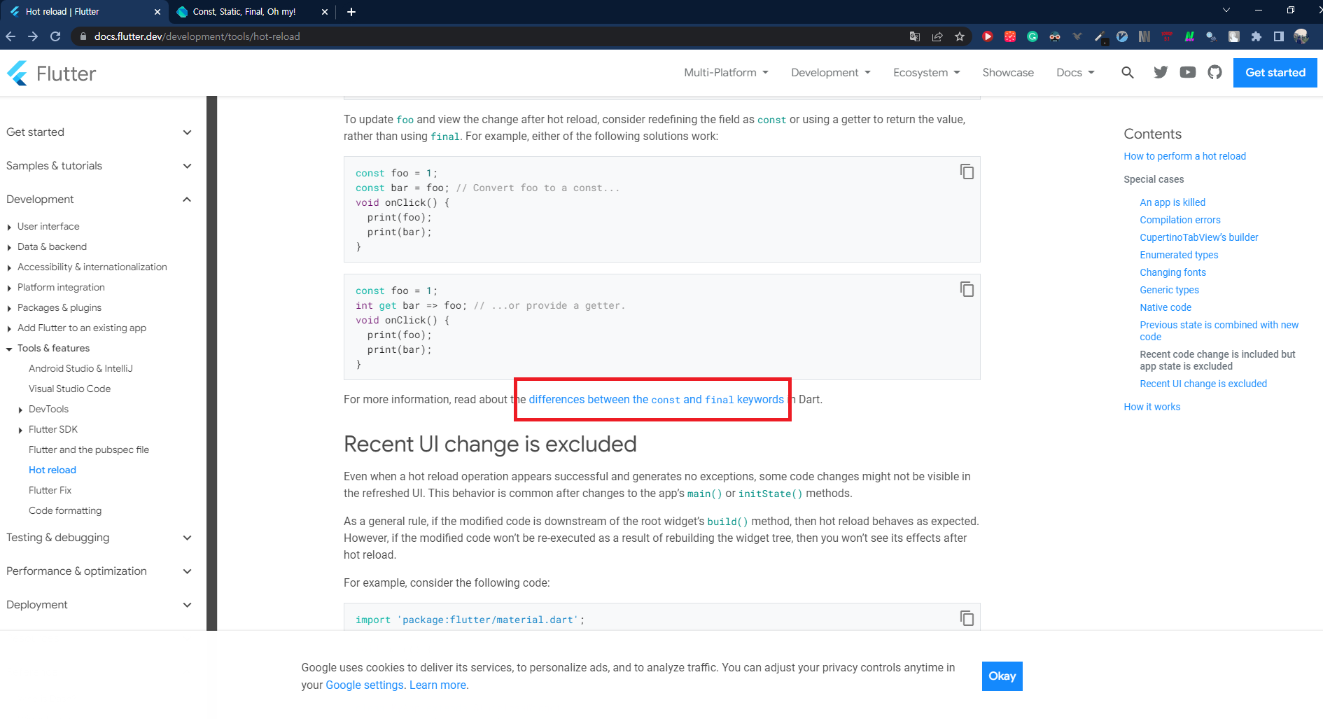 Links to the official document are not working. · Issue #7307 · flutter ...