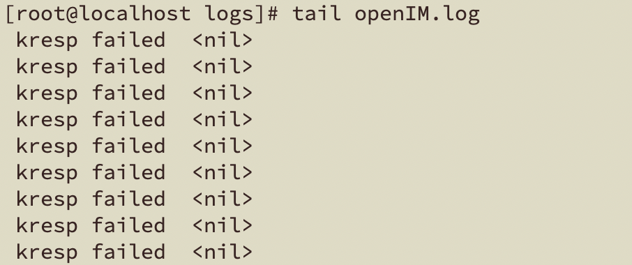 服务器打印大量错误日志 · Issue #165 · openimsdk/open-im-server · GitHub
