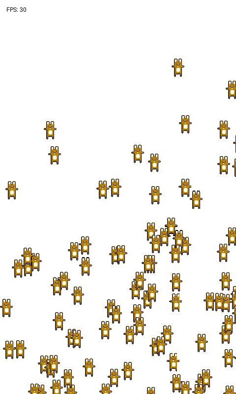 OpenFL's BunnyMark on Nexus S