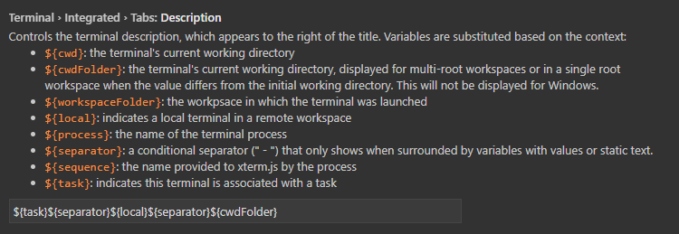 Test: custom terminal title and description · Issue #133549 · microsoft ...