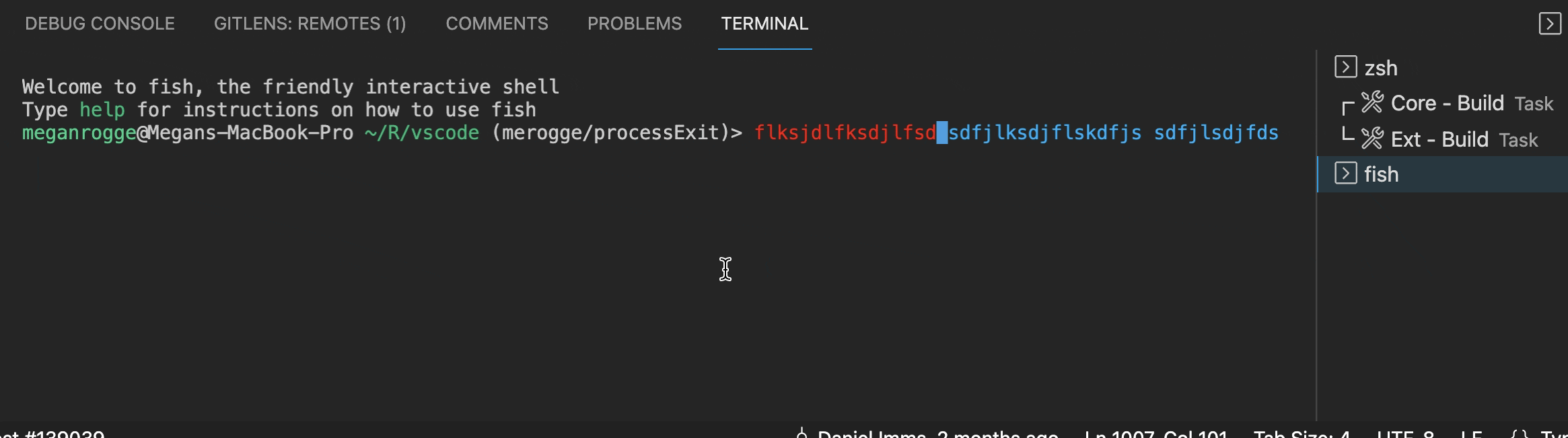 VSCode terminal execute alt+forward delete doesnt work · Issue #137783 ...