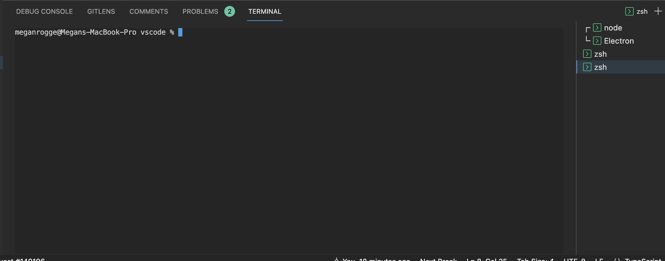 when terminal default location is editor, terminals in the view have
