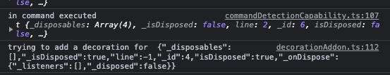 on zsh, marker is disposed before decoration is added · Issue #143330 ...