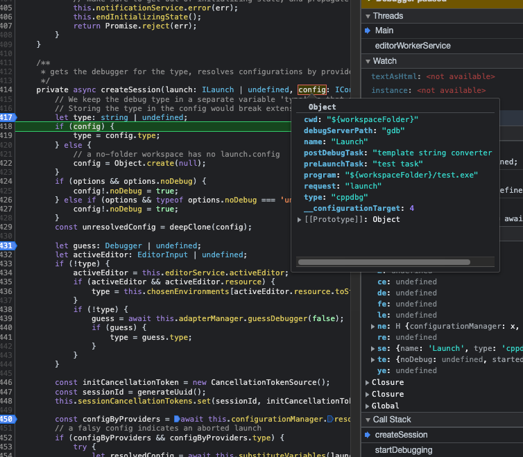 The "cppdbg" provider strips the preLaunchTask from config · Issue ...