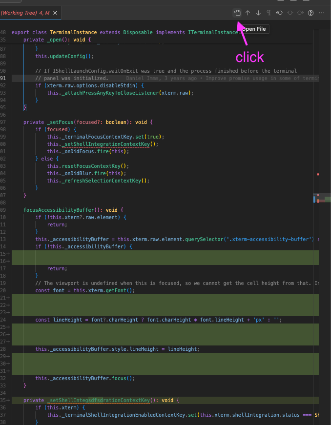 Test: diff navigation accessibility improvements · Issue #171860 ...