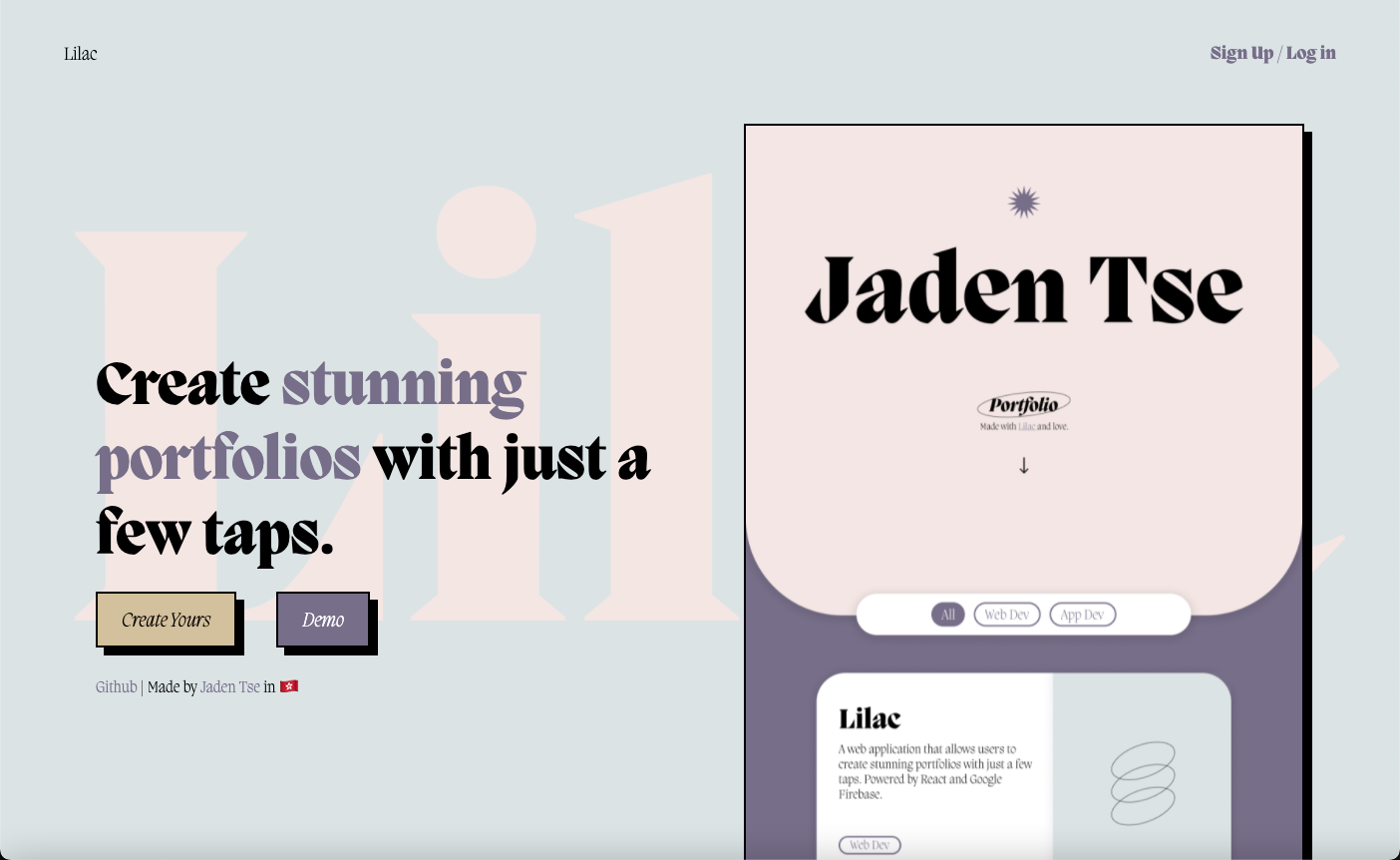 GitHub - DuckAndChips/lilac: Lilac is a web app that helps you create ...