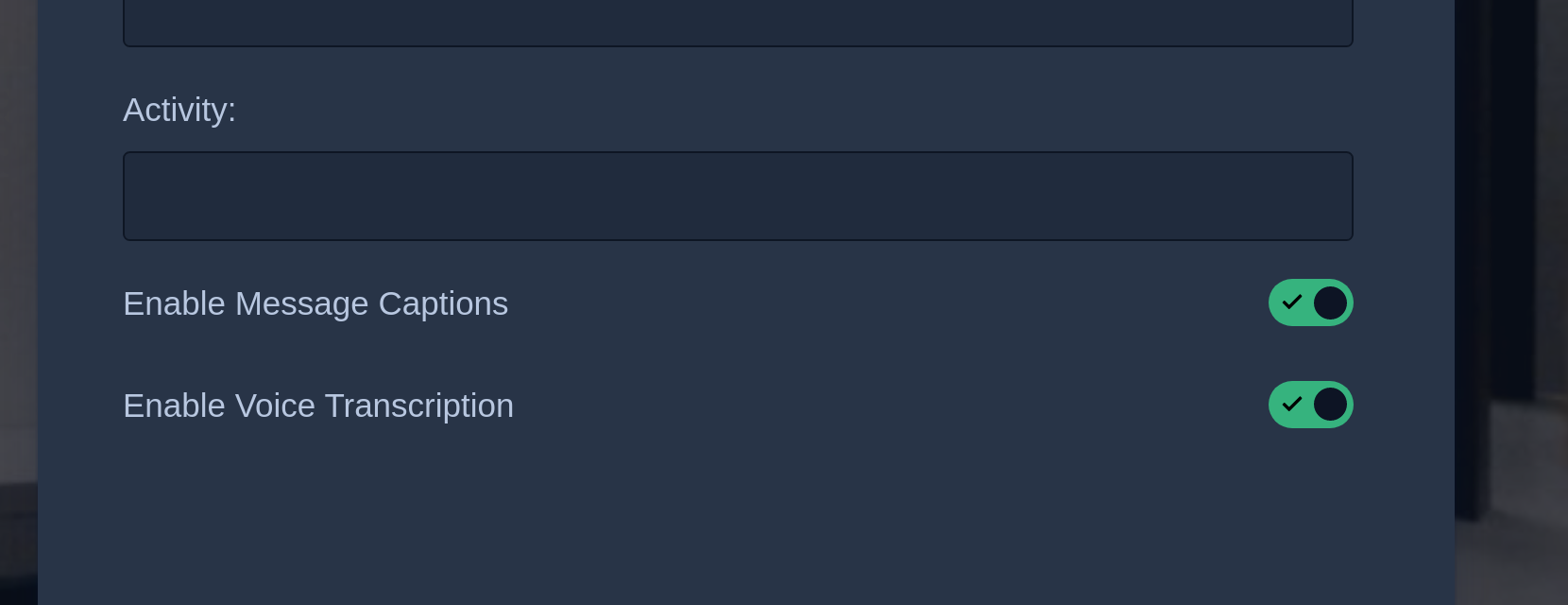 Cannot set audio transcription for a specific room · Issue #373 ...
