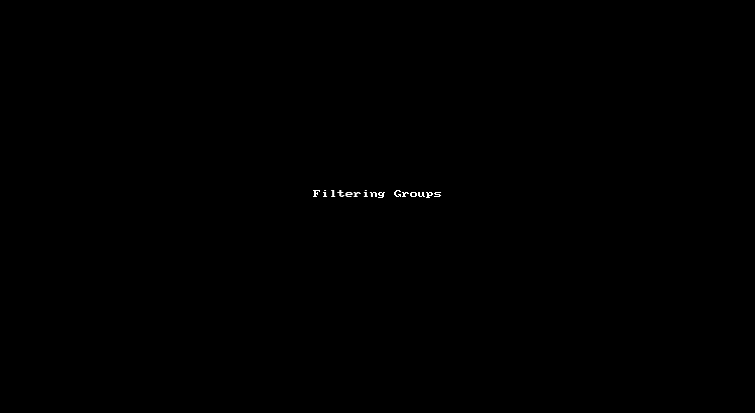 Filtering Groups