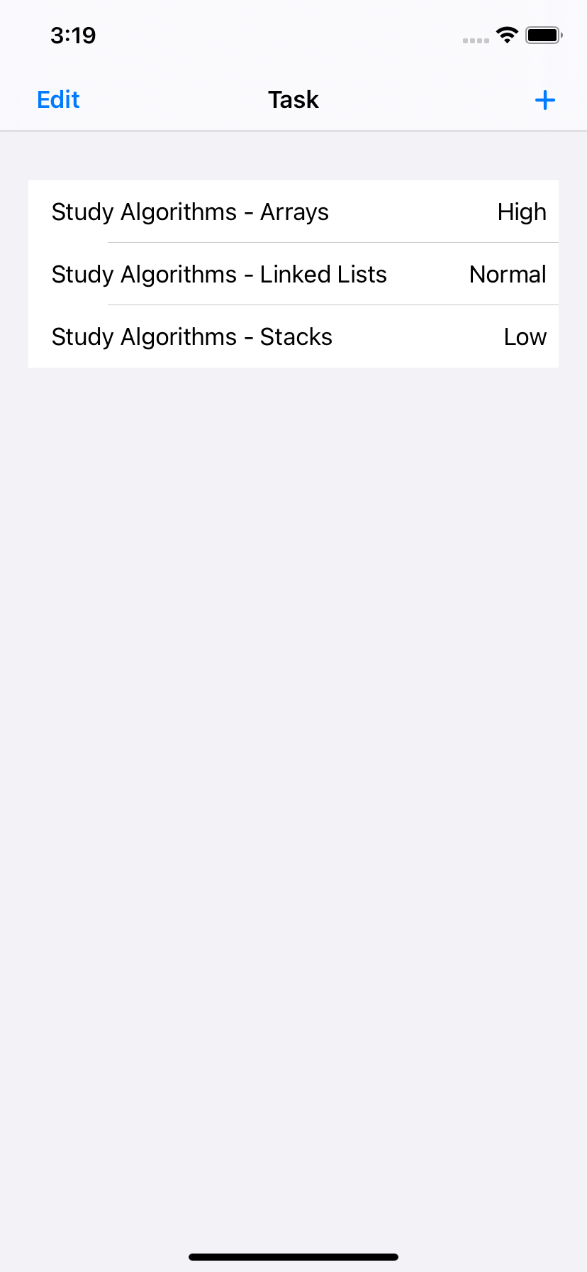 GitHub - paulfranco/SwiftUITaskAppV1: Simple Task App | SwiftUI | CoreData