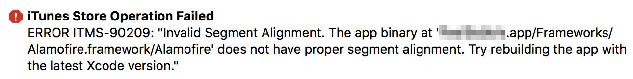 unsupported architecture errors while