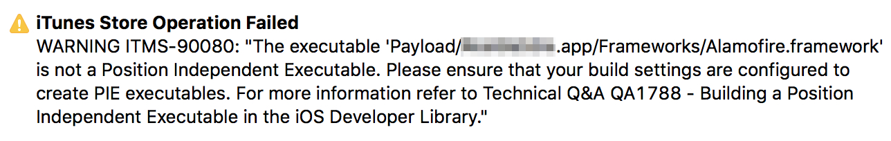unsupported architecture errors while