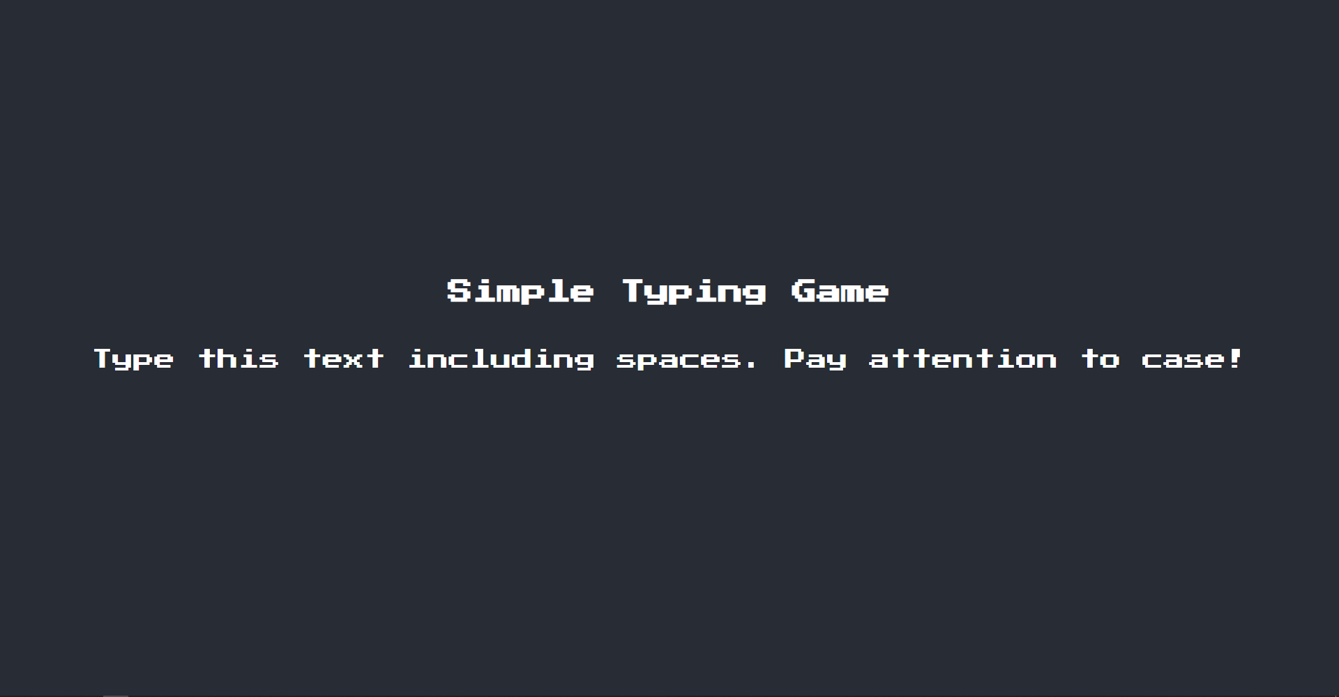 GitHub - Thomakiin/typing-game