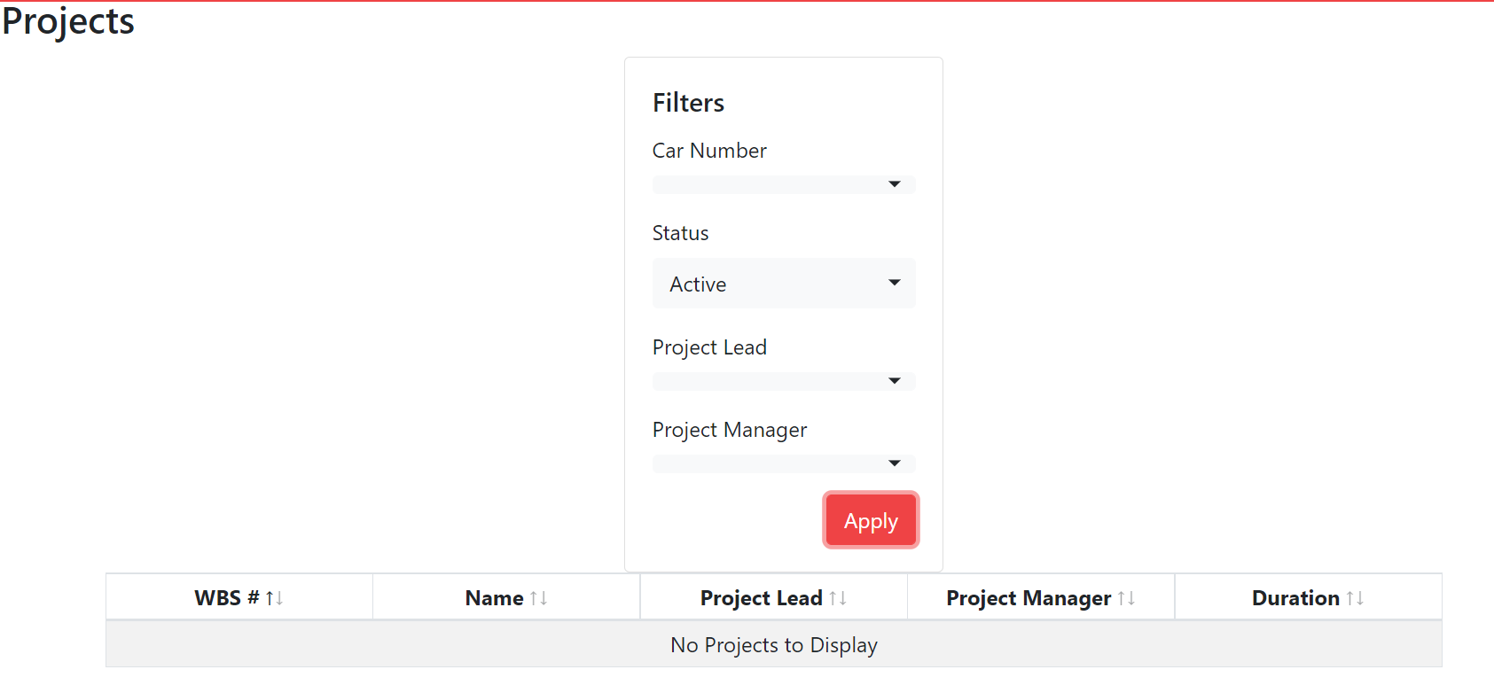 Project Status Setting of Project Filter not Working · Issue 443 · NortheasternElectric