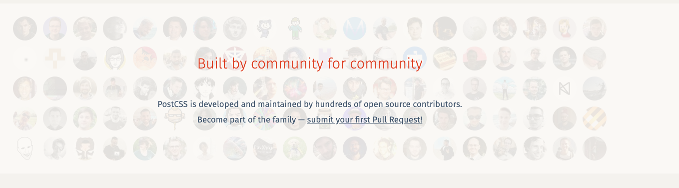 postcss-contributors
