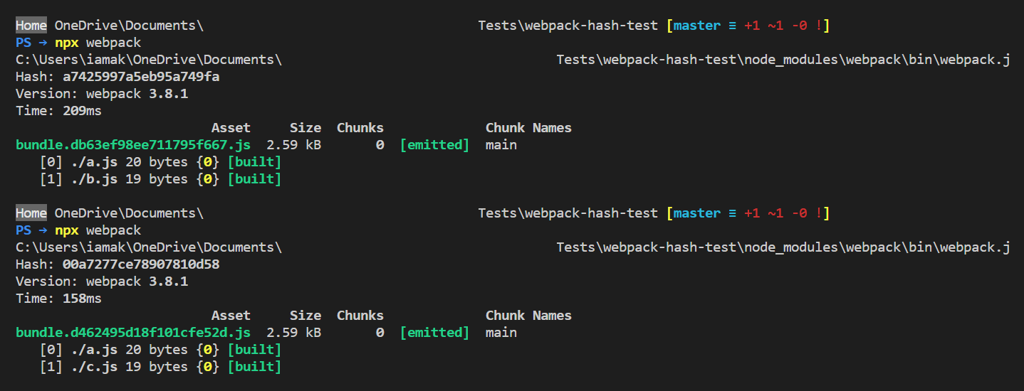 Hash changes if a filename is changed · Issue #1479 · webpack/webpack ...