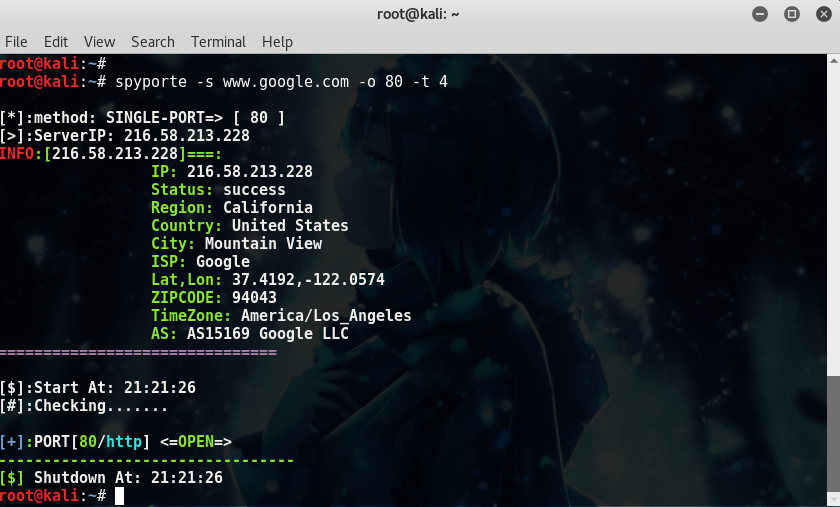 GitHub - scream8888/SpyPorte: advanced port Scanner Tool Write In Python :)