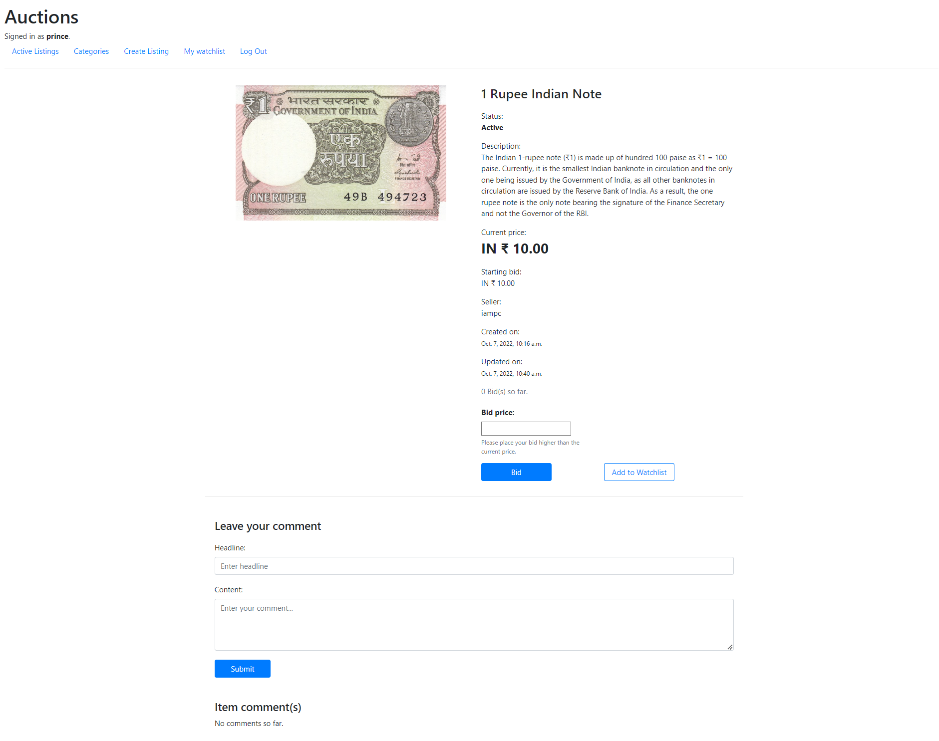 GitHub - heyiampc/Online_Auction_Site: auction site