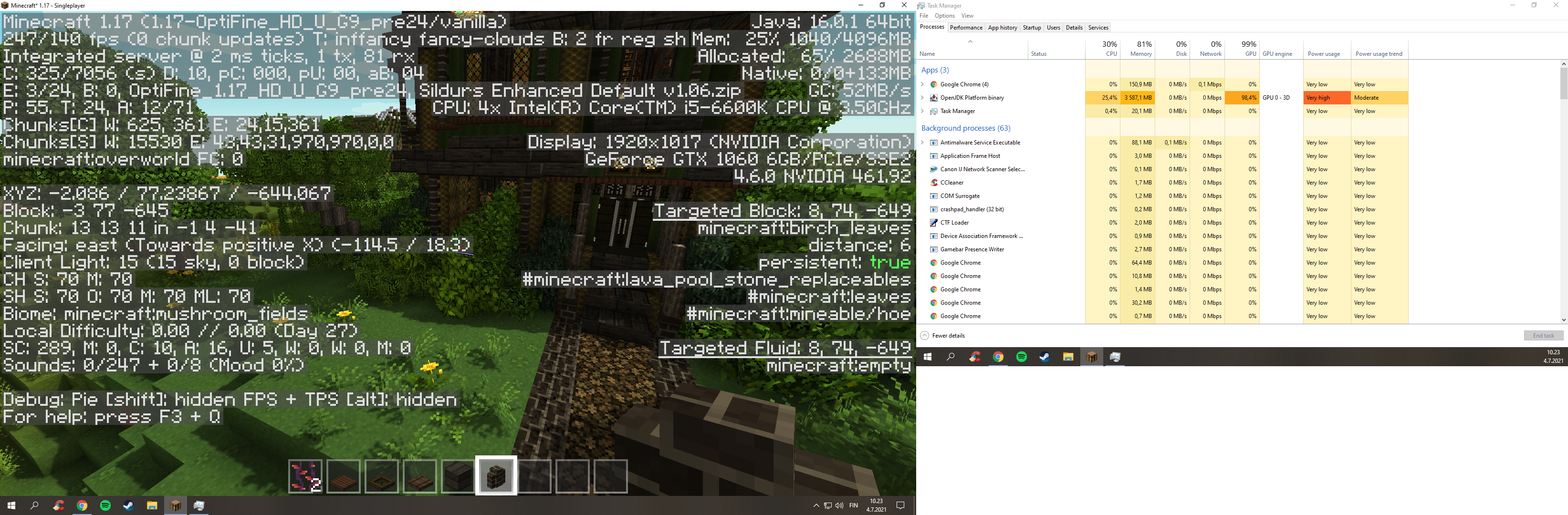 Performance issues and CTD · Issue #5966 · sp614x/optifine · GitHub