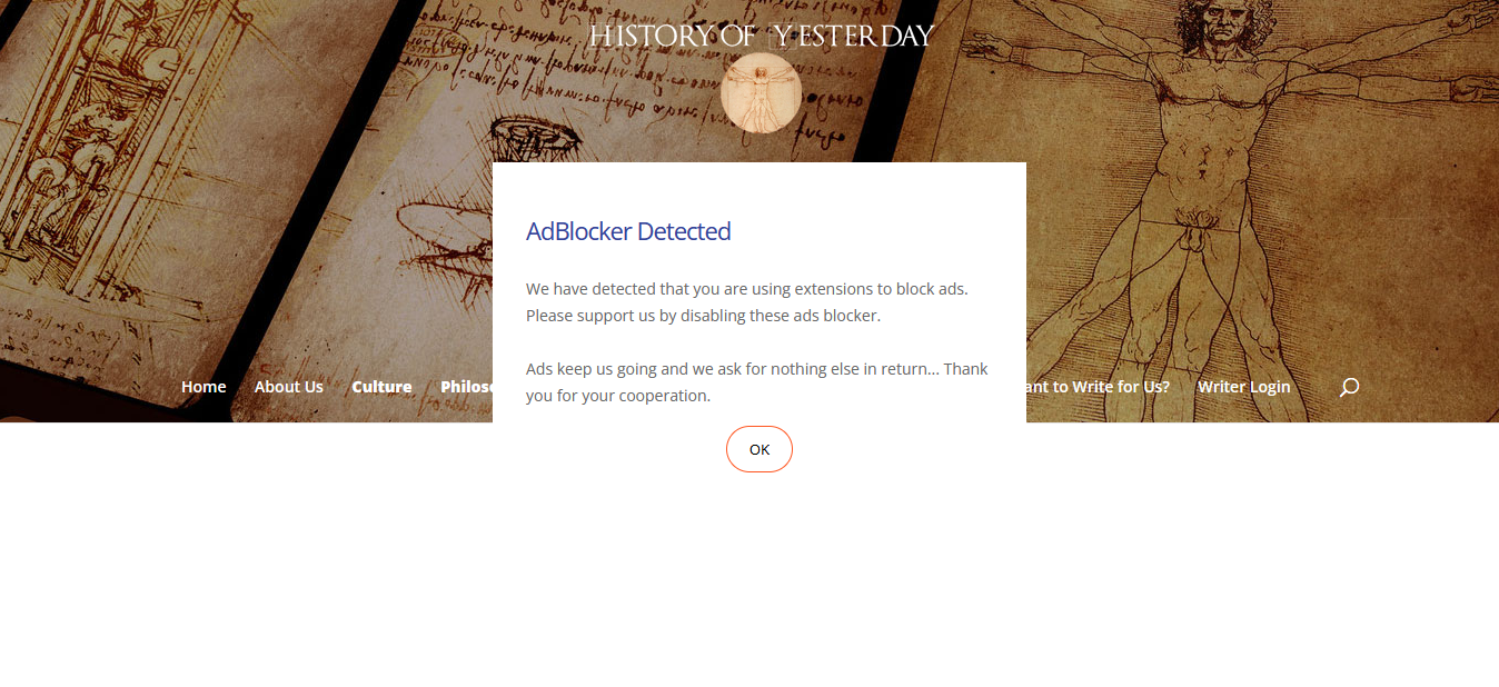 historyofyesterday.com (AdBlocker detection) · Issue #14895 ...