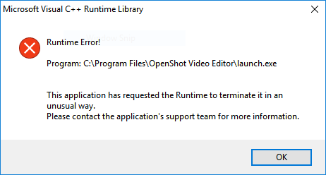 Crash on Startup (Windows 10 · Issue #745 · OpenShot/openshot-qt · GitHub