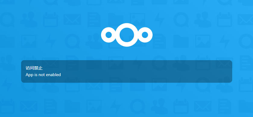 [Bug]:message":"App is not enabled · Issue #32947 · nextcloud/server ...
