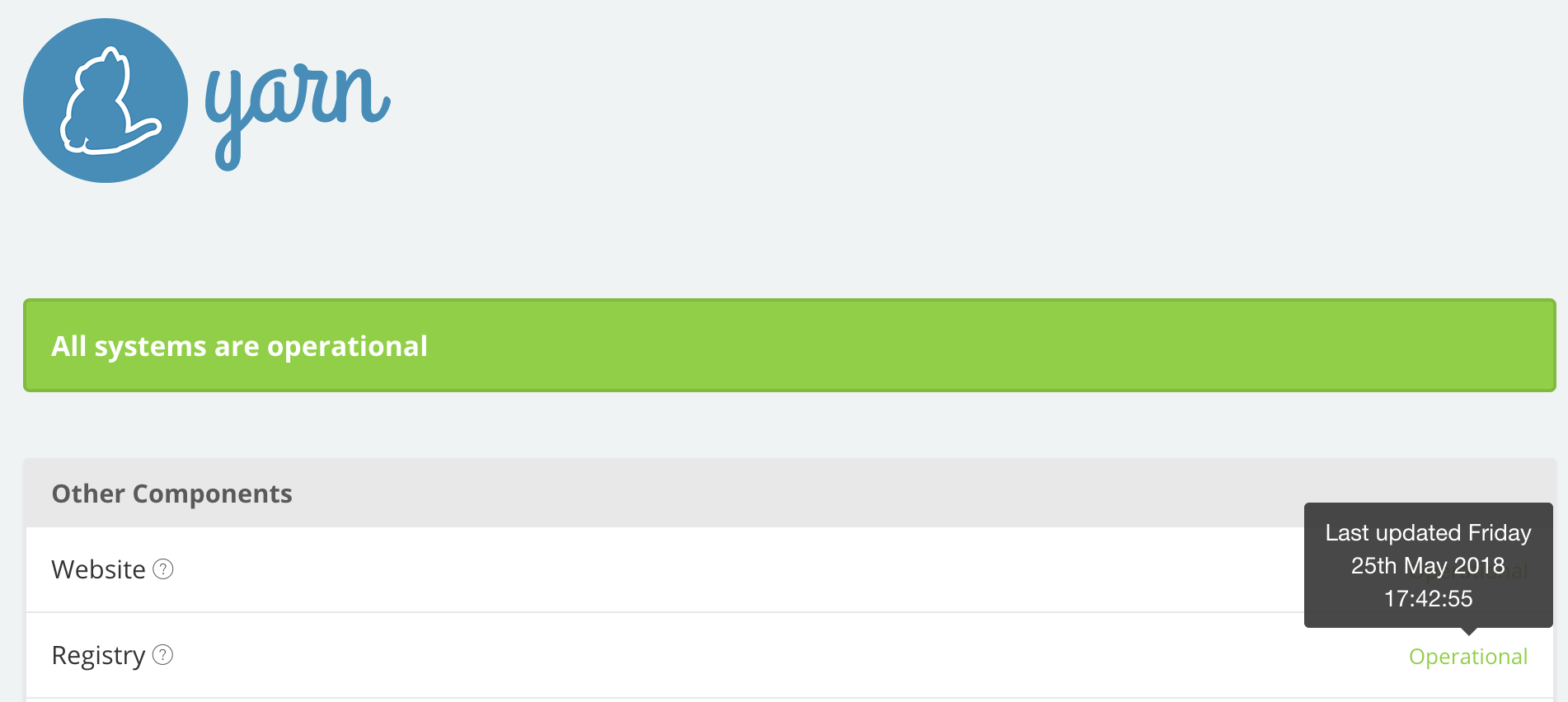 Registry errors causing CI failures · Issue 6347 · yarnpkg/yarn · GitHub