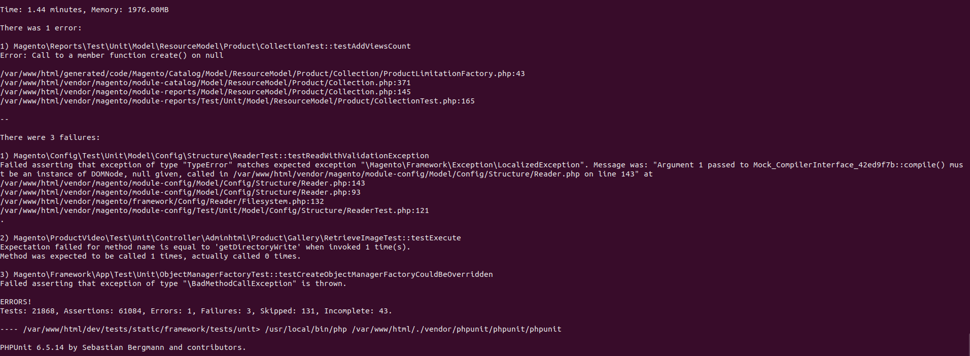 Unit test failure 2.3.2 · Issue #24046 · magento/magento2 · GitHub