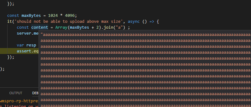 VS code hangs when hovering over big string variable · Issue #39042 ...
