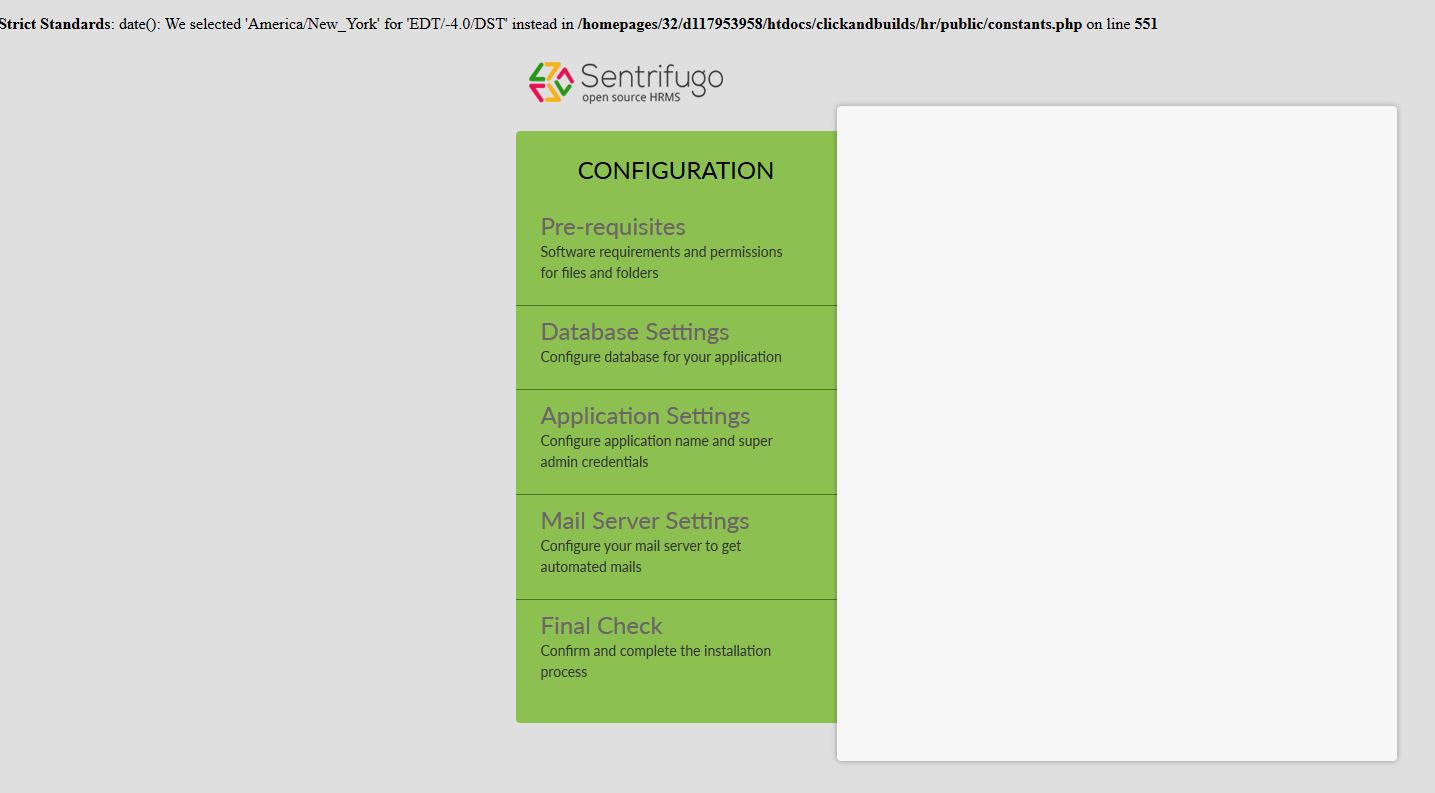 not-able-to-complete-sentrifugo-installation-issue-158-sapplica