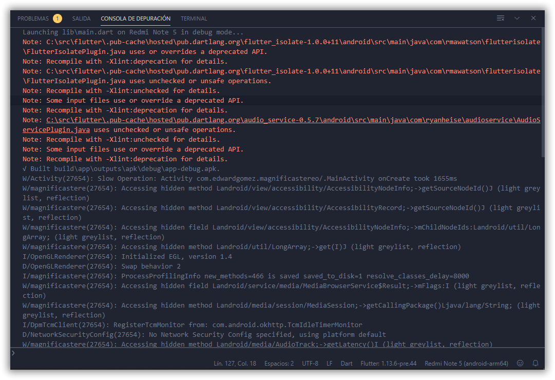 Production Error Play and pause buttons not shown in notifications