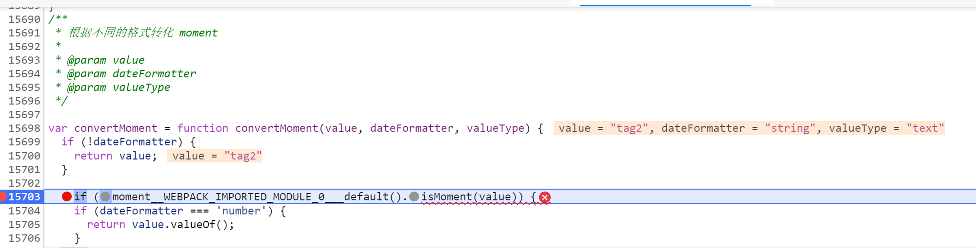 🧐[问题] moment.isMoment is not a function. 一个我在本地会出问题,放在codesandbox ...