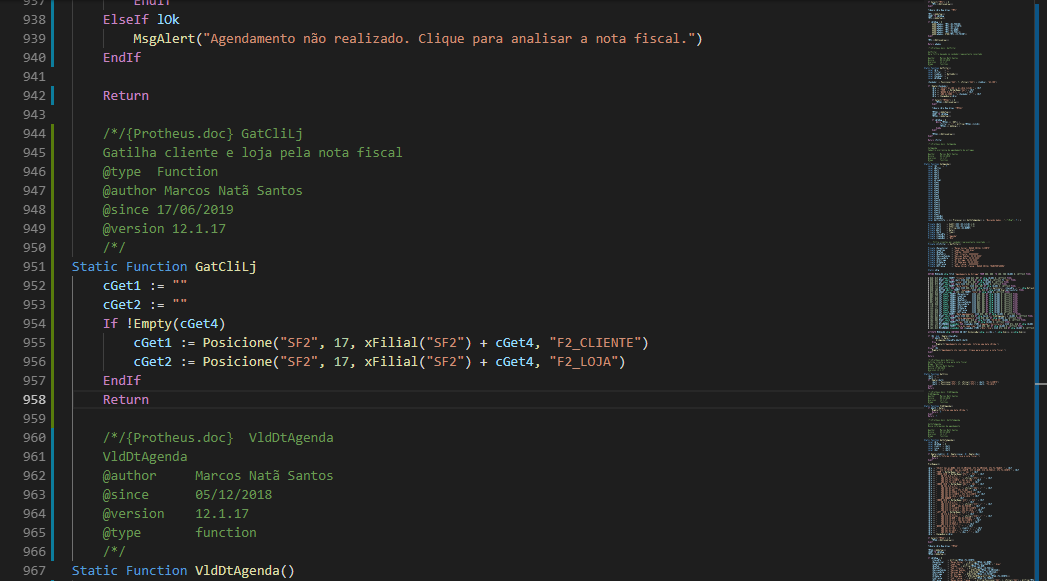 Alinhamento do Return · Issue #84 · totvs/tds-vscode · GitHub