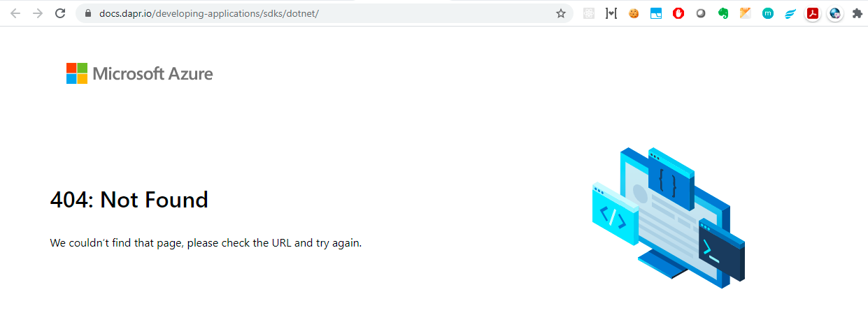 Link for .NET SDK for Docker is broken · Issue #600 · dapr/dotnet-sdk ...