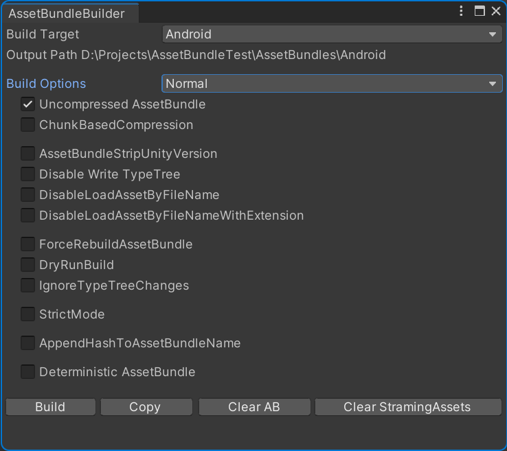 GitHub - katsumasa/AssetBundleBuilder: Simple AssetBundle Build GUI