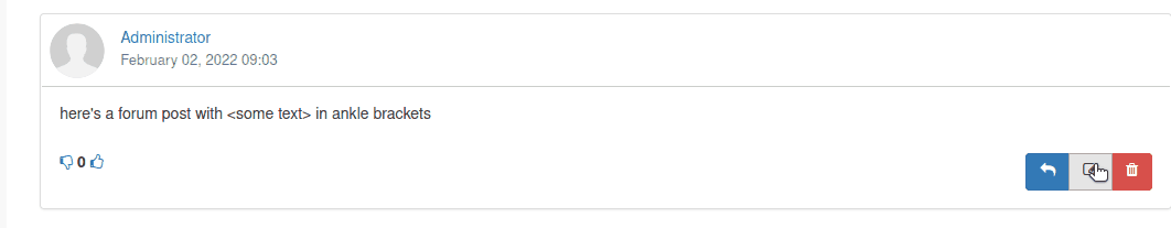 forum: Text in angle brackets disappears on post edit · Issue #4347 ...