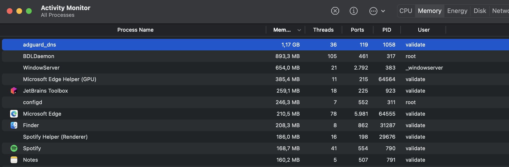Memory leak (probably) on adguard_dns process (1.2 GB) · Issue #986 ...
