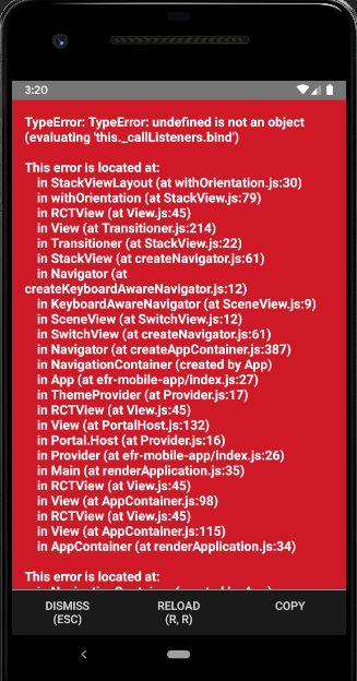 Navigation crashed on latest version 3.9.1 · Issue #5905 · react ...