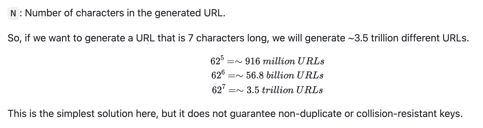 GitHub markdown rendering issue in URL Shortener -> High-level design ...