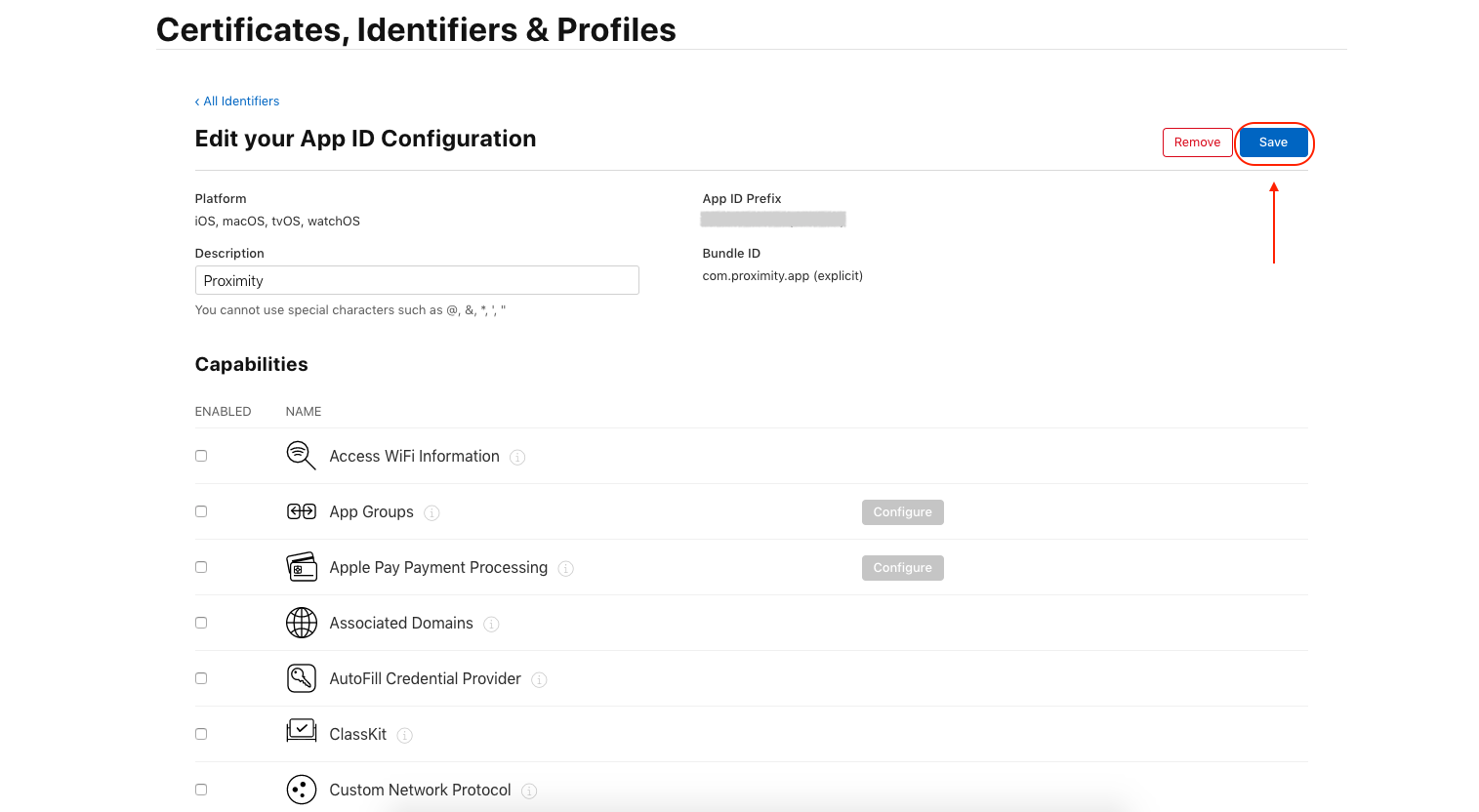 identifiers-save