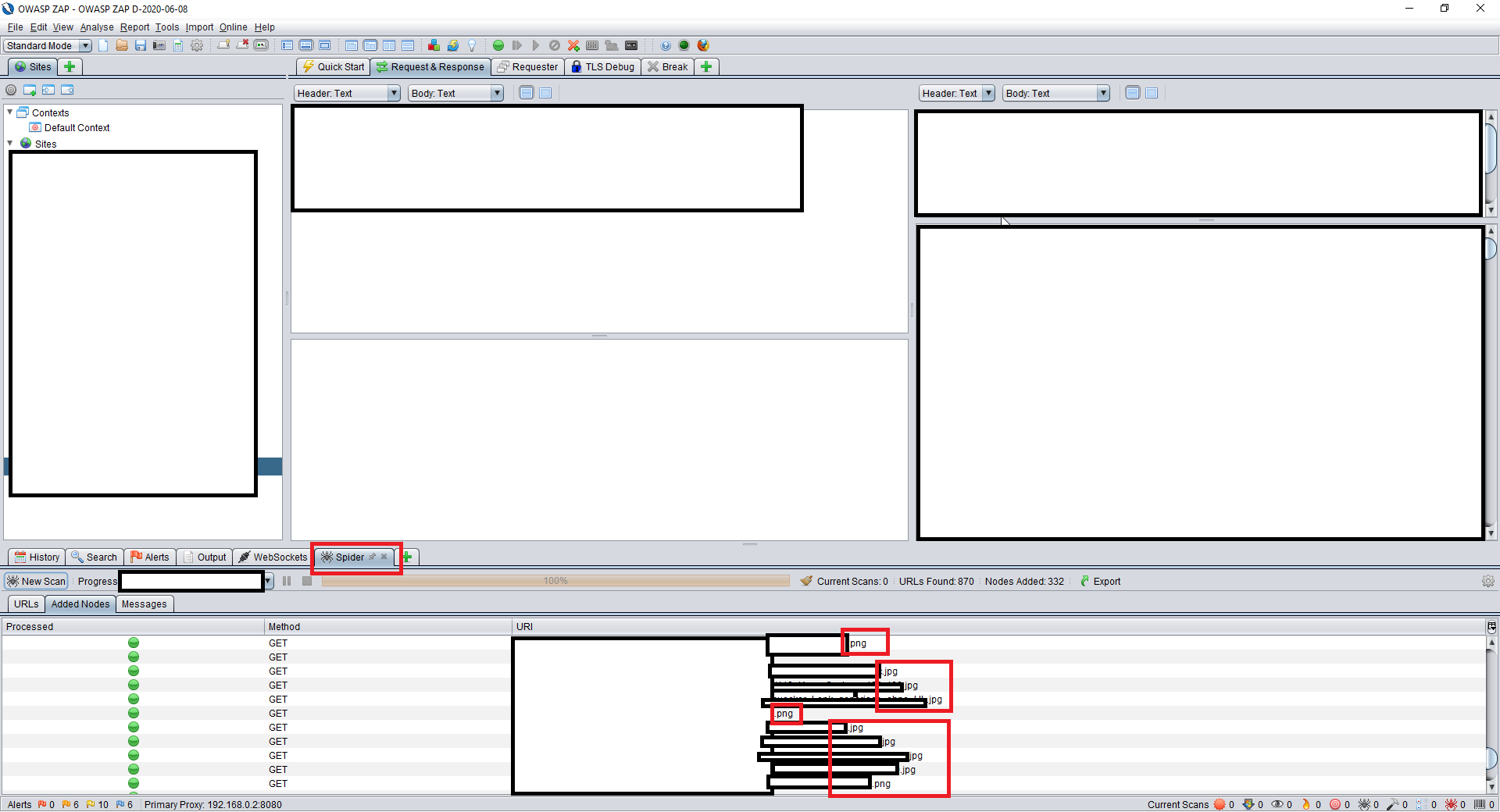 Ability to filter Spider results by dialog similar to History's filter ...