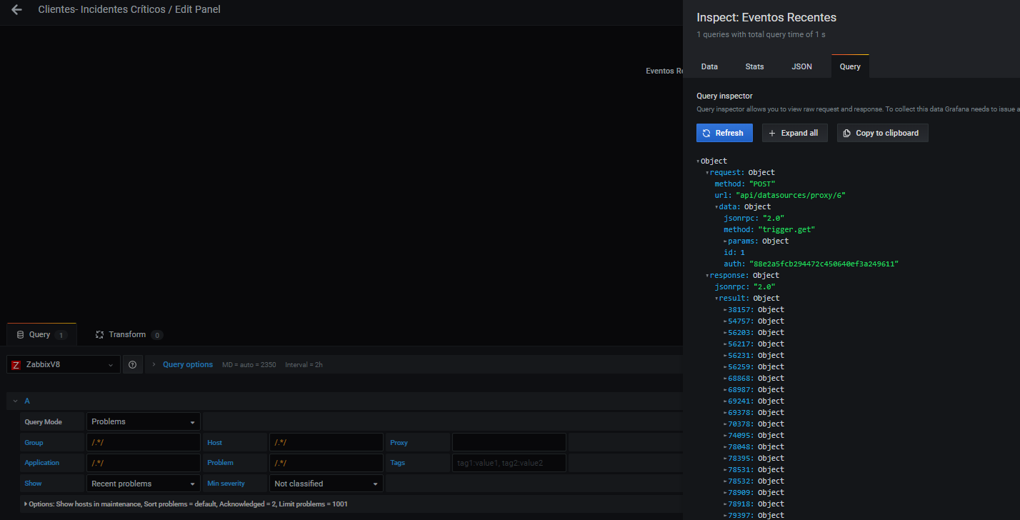"Zabbix Problems Panel" dont display problems · Issue #976 · grafana ...
