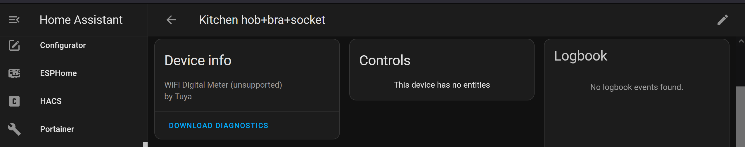 1 Phase WiFi energy meter is not supported · Issue 83184 · home