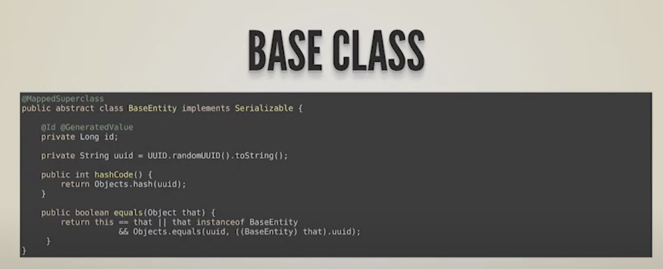 Possible problems when using ID for equals and hashcode in domain ...