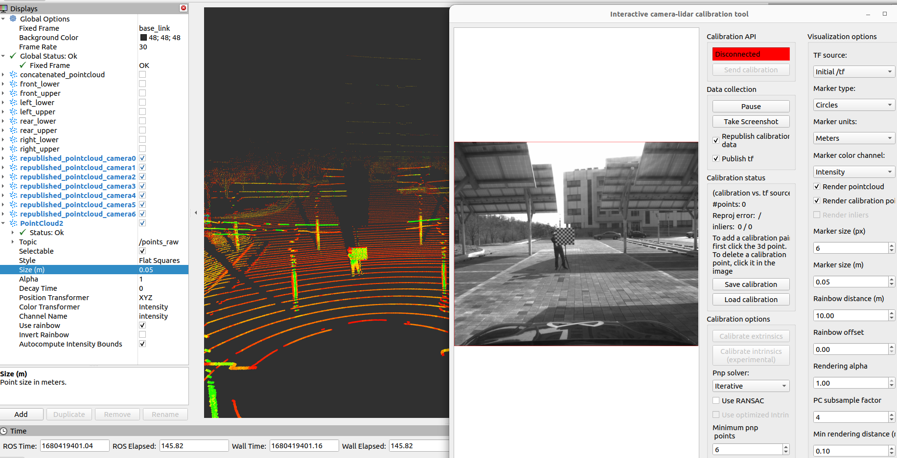 How to input object and image points to Extrinsic Interactive ...
