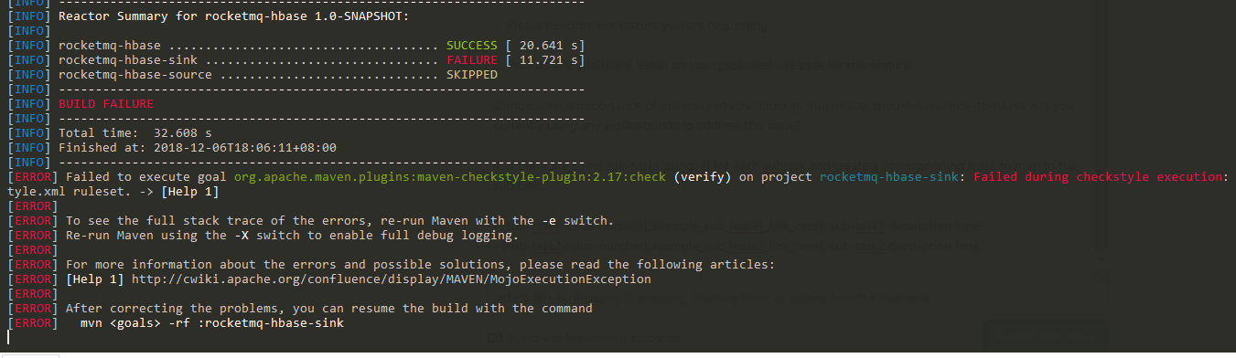 maven check and test err · Issue #180 · apache/rocketmq-externals · GitHub