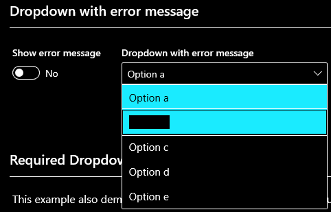 Dropdown keyboard selection in high contrast selection issues · Issue ...