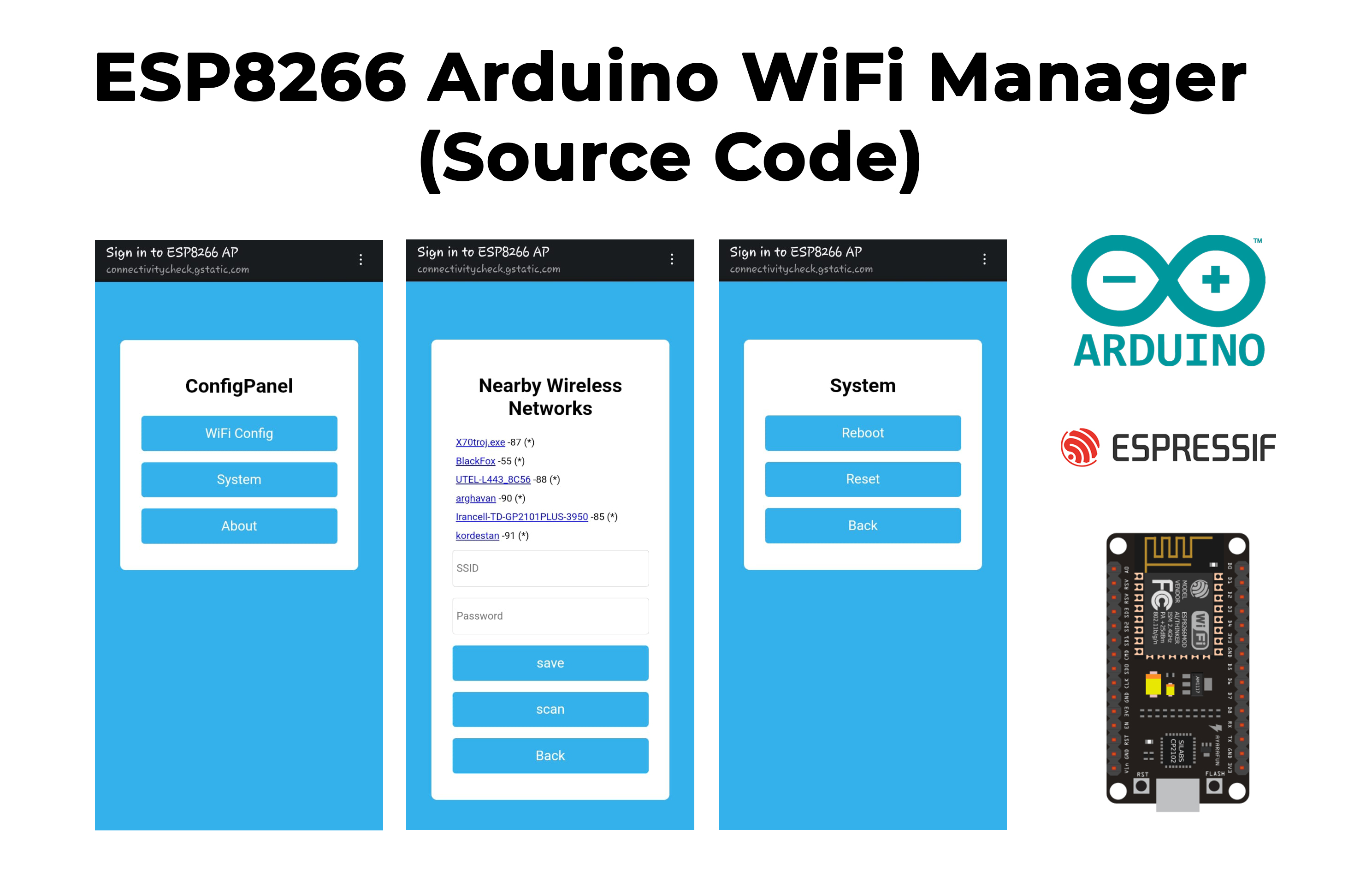 GitHub AliBigdeli Arduino ESP8266 WiFi Manager This Is A Pure 