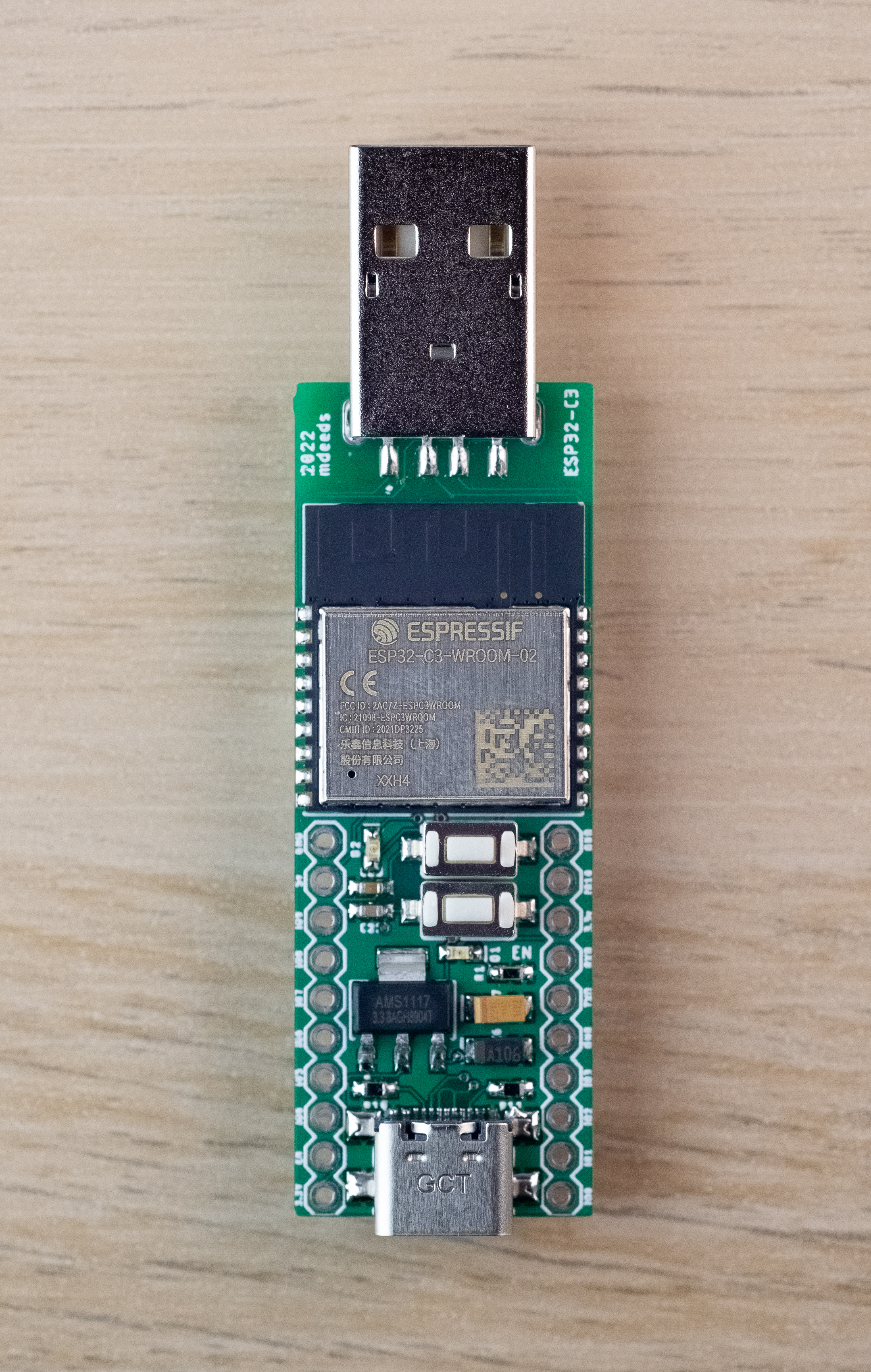 GitHub - mattdeeds/deeds-esp32c3: A slim ESP32-C3 development board ...