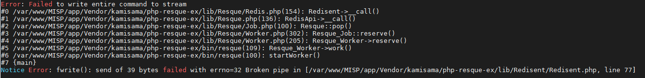 MISP Workers page cannot be cleaned. · Issue #7828 · MISP/MISP · GitHub
